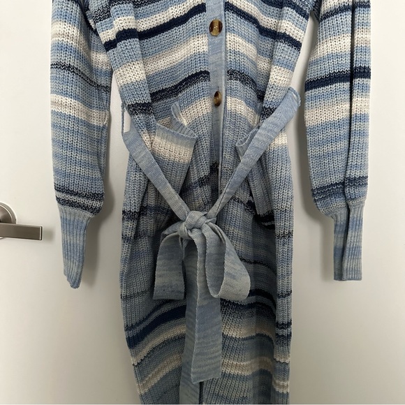 ELOQUII Elements Cardigan Sweater Dress With Tie - Picture 6 of 10